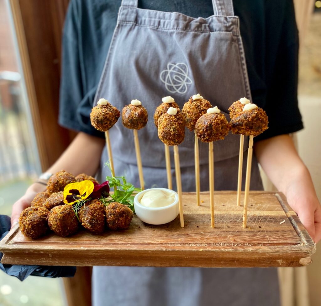 Canapes - Harissa Beef Lollipop